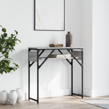 vidaXL szürke sonoma színű szerelt fa tálalóasztal polccal 75x30x75 cm bútor