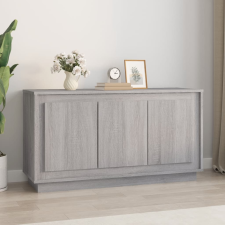 vidaXL szürke sonoma színű szerelt fa tálalószekrény 102x35x55 cm bútor