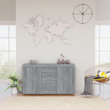 vidaXL szürke sonoma színű szerelt fa tálalószekrény 120 x 36 x 69 cm bútor
