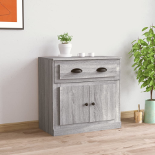 vidaXL szürke sonoma színű szerelt fa tálalószekrény 70x35,5x67,5 cm bútor