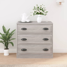 vidaXL szürke sonoma színű szerelt fa tálalószekrény 70x35,5x67,5 cm bútor