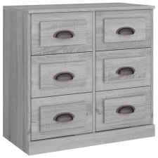 vidaXL szürke sonoma színű szerelt fa tálalószekrény 70x35,5x67,5 cm (816438) bútor