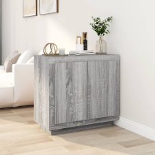 vidaXL szürke sonoma színű szerelt fa tálalószekrény 80 x 40 x 75 cm bútor