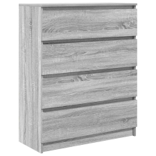 vidaXL szürke sonoma színű szerelt fa tálalószekrény 80x35x99 cm (3328485) bútor
