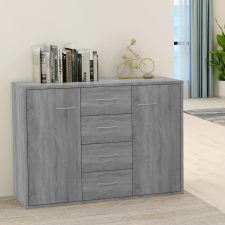 vidaXL szürke sonoma színű szerelt fa tálalószekrény 88 x 30 x 65 cm bútor