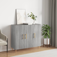 vidaXL szürke sonoma színű szerelt fa tálalószekrény 90 x 34 x 80 cm bútor