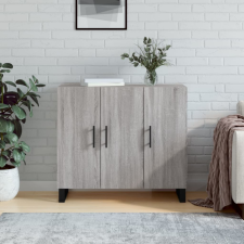 vidaXL szürke sonoma színű szerelt fa tálalószekrény 90 x 34 x 80 cm bútor