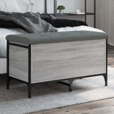 vidaXL szürke sonoma színű szerelt fa tárolópad 82 x 42 x 45 cm bútor