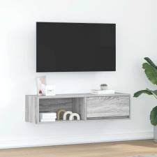 vidaXL szürke sonoma színű szerelt fa TV-szekrény 100x31x25,5cm bútor