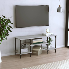 vidaXL szürke sonoma színű szerelt fa TV-szekrény 102x35x45,5 cm bútor