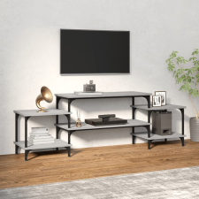 vidaXL Szürke sonoma színű szerelt fa tv-szekrény 157x35x52 cm bútor