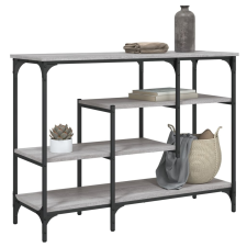vidaXL szürke sonoma színű tálalóasztal polcokkal 100 x 35 x 75 cm bútor