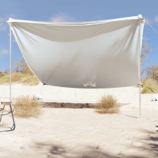 vidaXL szürke strandnapernyő homokrögzítőkkel 304x300 cm kerti bútor