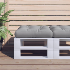vidaXL szürke szövet raklappárna 60 x 60 x 12 cm lakástextília