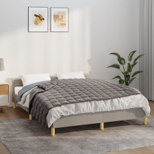 vidaXL szürke szövet súlyozott takaró 135 x 200 cm 10 kg lakástextília