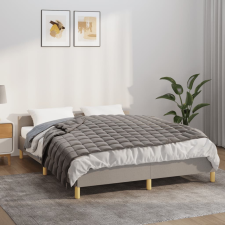 vidaXL szürke szövet súlyozott takaró 137 x 200 cm 6 kg lakástextília