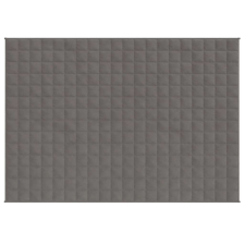 vidaXL Szürke szövet súlyozott takaró 150 x 200 cm 7 kg lakástextília