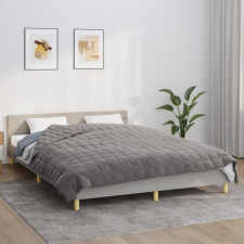 vidaXL szürke szövet súlyozott takaró 200 x 225 cm 13 kg lakástextília