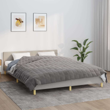 vidaXL szürke szövet súlyozott takaró 220 x 230 cm 15 kg lakástextília