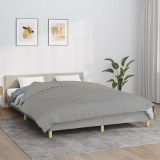 vidaXL szürke szövet súlyozott takaró 220 x 235 cm 15 kg lakástextília