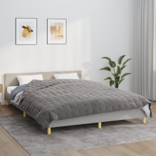 vidaXL szürke szövet súlyozott takaró 220 x 240 cm 15 kg lakástextília