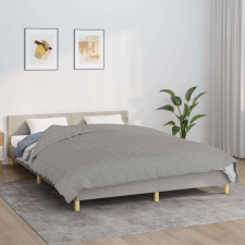 vidaXL szürke szövet súlyozott takaró 220 x 240 cm 15 kg lakástextília