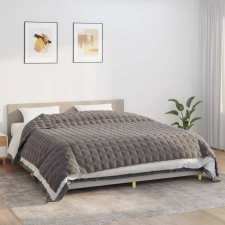 vidaXL szürke szövet súlyozott takaró 235 x 290 cm 11 kg lakástextília