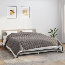 vidaXL szürke szövet súlyozott takaró 235 x 290 cm 15 kg lakástextília
