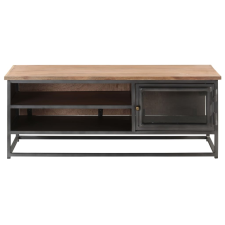 vidaXL szürke tömör akácfa dohányzóasztal 90 x 50 x 35 cm (323500) bútor