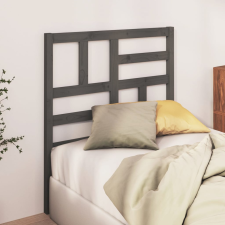 vidaXL szürke tömör fenyőfa ágyfejtámla 106x4x104 cm ágy és ágykellék