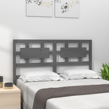 vidaXL szürke tömör fenyőfa ágyfejtámla 125,5 x 4 x 100 cm ágy és ágykellék