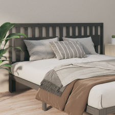 vidaXL szürke tömör fenyőfa ágyfejtámla 125,5 x 4 x 100 cm ágy és ágykellék