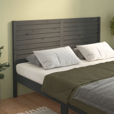 vidaXL szürke tömör fenyőfa ágyfejtámla 126 x 4 x 100 cm ágy és ágykellék