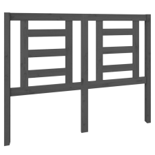 vidaXL szürke tömör fenyőfa ágyfejtámla 126 x 4 x 100 cm (818812) ágy és ágykellék