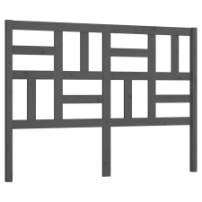 vidaXL szürke tömör fenyőfa ágyfejtámla 126x4x104 cm (818182) ágy és ágykellék