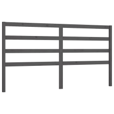 vidaXL szürke tömör fenyőfa ágyfejtámla 186 x 4 x 100 cm (817657) ágy és ágykellék