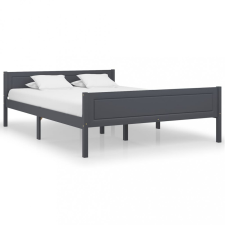 vidaXL szürke tömör fenyőfa ágykeret 120 x 200 cm ágy és ágykellék
