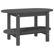 vidaXL szürke tömör fenyőfa dohányzóasztal 80 x 45 x 45 cm (822294) bútor
