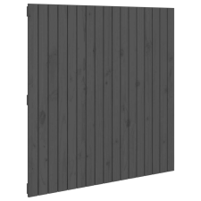 vidaXL Szürke tömör fenyőfa fali fejtámla 108 x 3 x 110 cm ágy és ágykellék