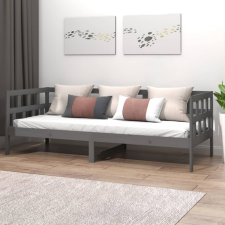 vidaXL szürke tömör fenyőfa kanapéágy 80 x 200 cm ágy és ágykellék