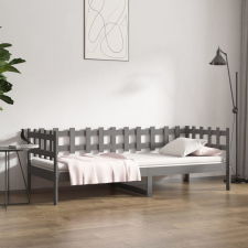vidaXL szürke tömör fenyőfa kanapéágy 80 x 200 cm ágy és ágykellék