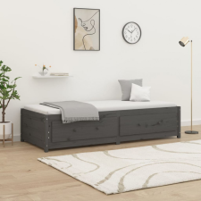 vidaXL Szürke tömör fenyőfa kanapéágy 90 x 190 cm (3FT Single) ágy és ágykellék