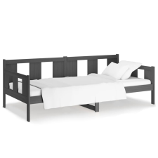 vidaXL szürke tömör fenyőfa kanapéágy 90 x 200 cm (820269) ágy és ágykellék