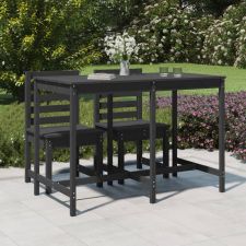 vidaXL szürke tömör fenyőfa kerti asztal 159,5x82,5x110 cm kerti bútor