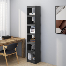 vidaXL szürke tömör fenyőfa könyvszekrény/térelválasztó 40x30x199 cm bútor