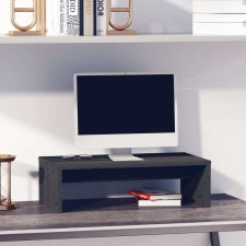 vidaXL szürke tömör fenyőfa monitorállvány 50x27x15 cm tv állvány és fali konzol