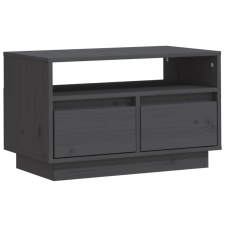 vidaXL Szürke tömör fenyőfa TV-szekrény 60 x 35 x 37 cm bútor
