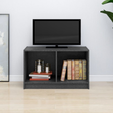 vidaXL szürke tömör fenyőfa TV-szekrény 70 x 33 x 42 cm bútor