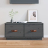 vidaXL Szürke tömör fenyőfa TV-szekrény 80 x 34 x 35 cm