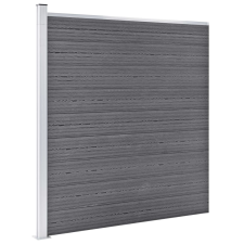 vidaXL szürke WPC kerítéspanel 1218 x 186 cm (3053230) építőanyag